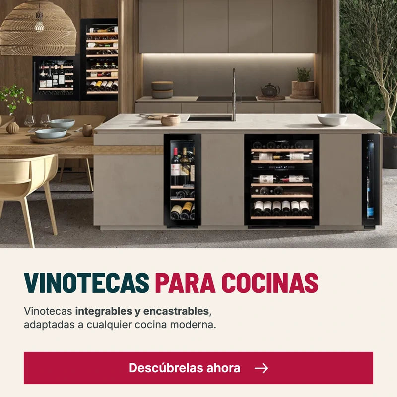 Vinotecas integrables y encastrables para cocinas modernas. Descúbrelas ahora.