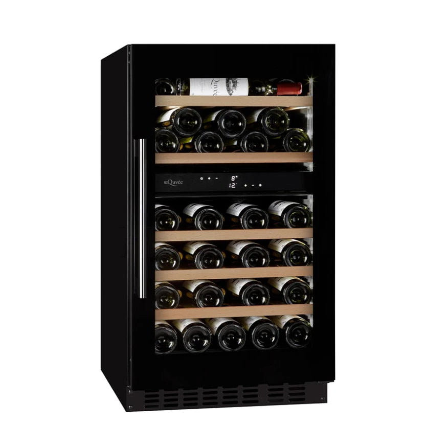 Vinoteca 46 botellas mQuvée WineCave 800 50D Fullglass Stainless doble zona
