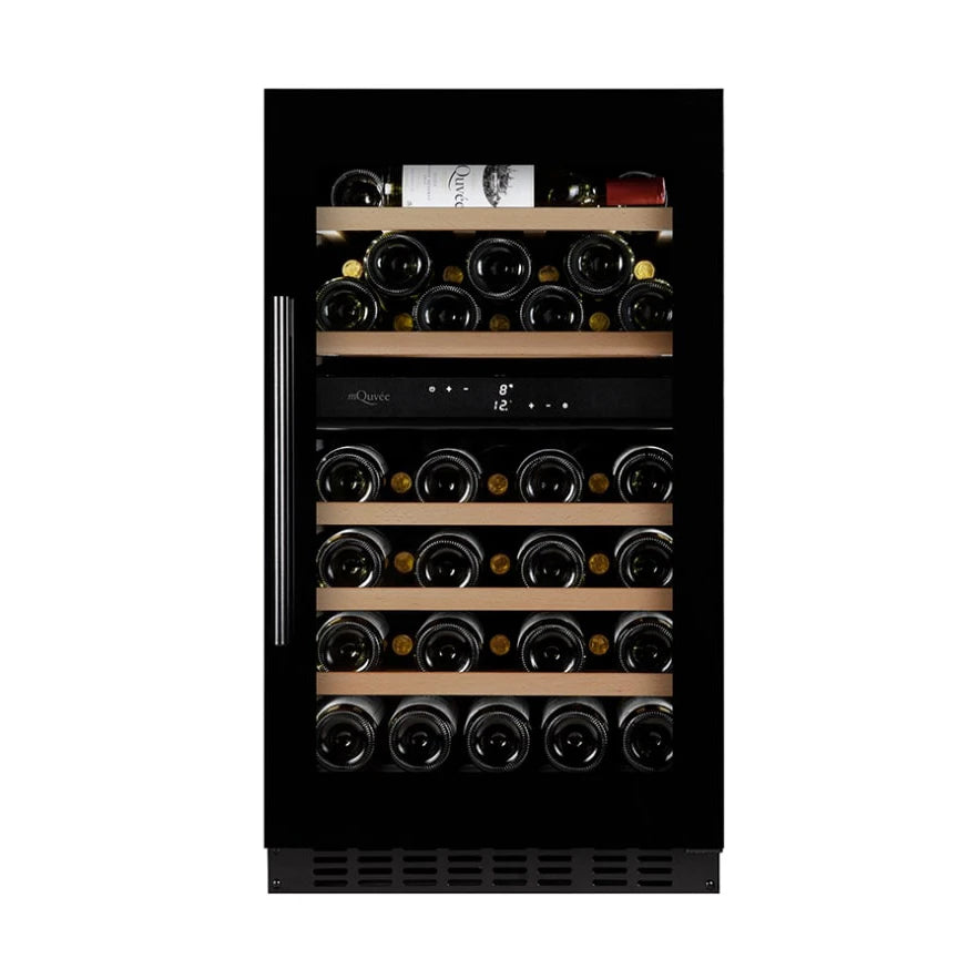 Vinoteca 46 botellas mQuvée WineCave 800 50D Fullglass Stainless doble zona